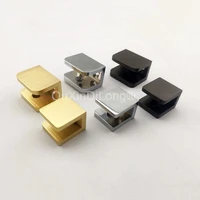 10pcs brass glass clamps bathroom shelf holder support brackets glass clips brushed goldchrome for 5 8mm8 10mm10 12mm gf878