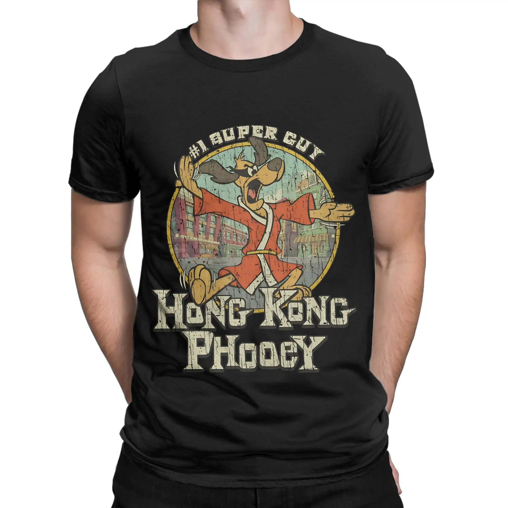 Футболка из 100% хлопка с графическим принтом hHong kKong Phooey, футболки hHong kKong Phooey для мужчин (art.: 3920db8e910bc) - 3920db8e910bc