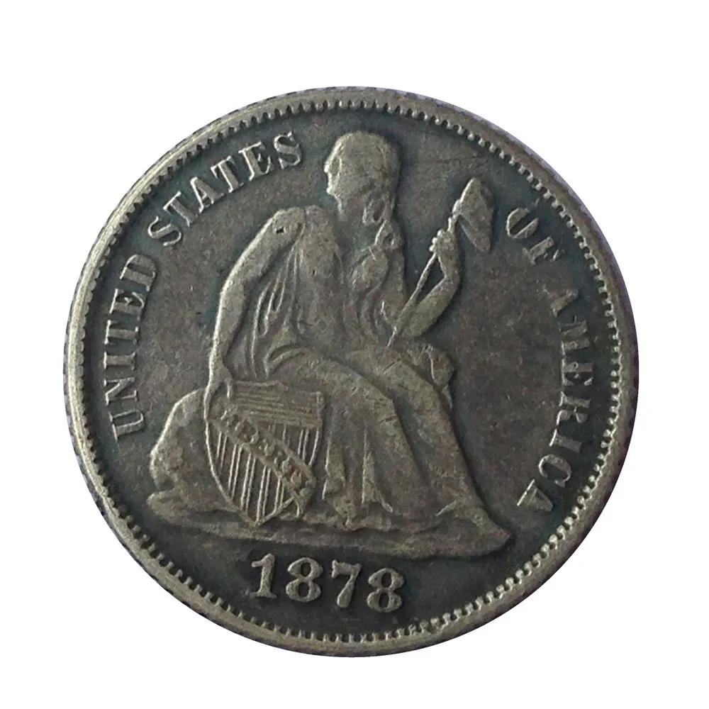 

США 1878 P/CC фотокопии монет