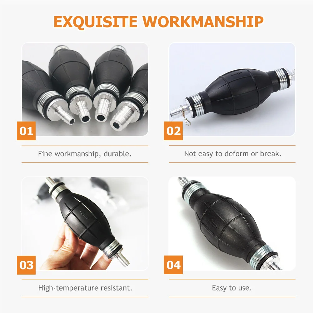 

Oil Transfer Hand Pump Fuel Pumps Gasoline Car Supply Siphon Nbr Rubber Aluminum Fluid Multi-functional