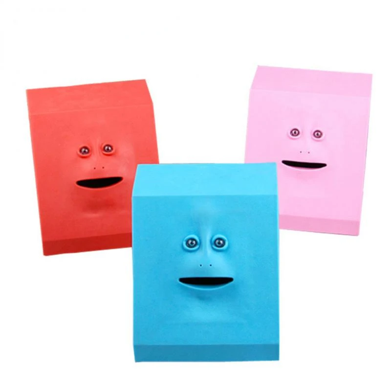 

Face Money Eating Boxes Coin Bank Monkey Saving Box Funny Automatic Coin Eating Saving Facebank Piggy Bank Novelty Gift For Kids