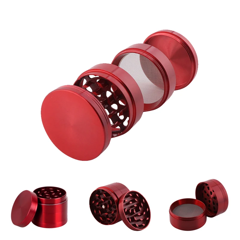 

Zinc Alloy Grinding Machine Thin-Screen Herb Grinder Smooth Grind Spice Filter Black