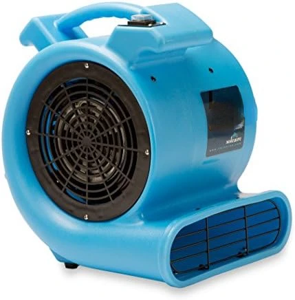 

Max Storm 1/2 HP Durable Lightweight Air Mover Carpet Dryer Blower Floor Fan for Pro Janitorial Cleaner, Blue, 1 Pack Deshumidif
