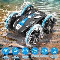 124 rc stunt car 4wd 360 rotate remote control cars 2 in 1 waterproof waterland drift amphibious vehicle models toy