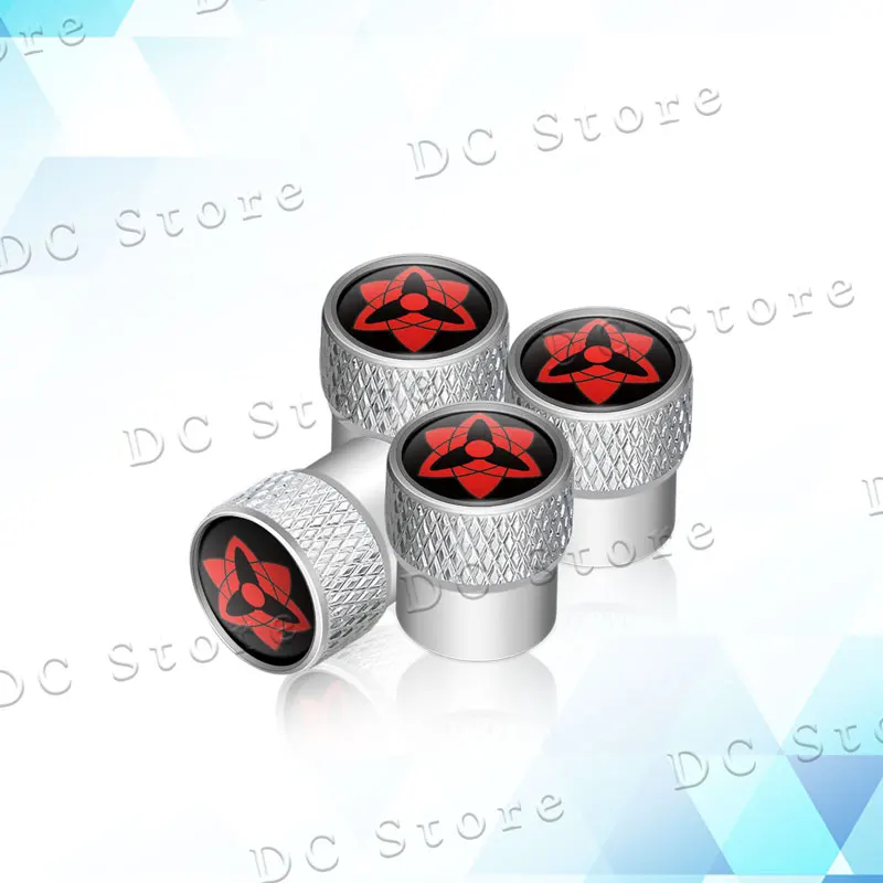 

4 шт./компл. Шаринган Глаз японского аниме эмблема автомобильные колпачки для клапанов колесные шины защитные чехлы для штока воздушных шин для универсального декора автомобиля