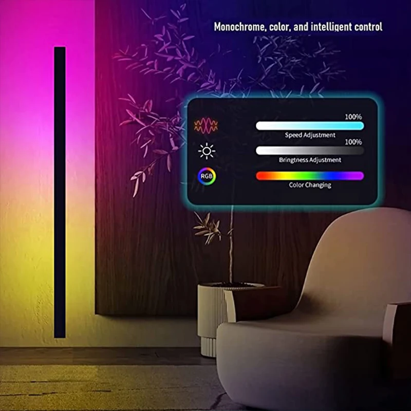 RGB цветные высокие уличные рождественские украшения 7 цветов атмосфера интерьер
