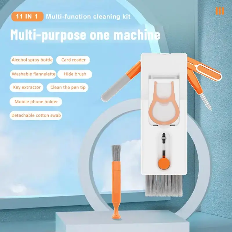 

1pc Multifunctional Cleaner Pen Cleaning Kit Bluetooth Headset Laptop Screen Cleaning Tools New Upgraded Keyboard 2023