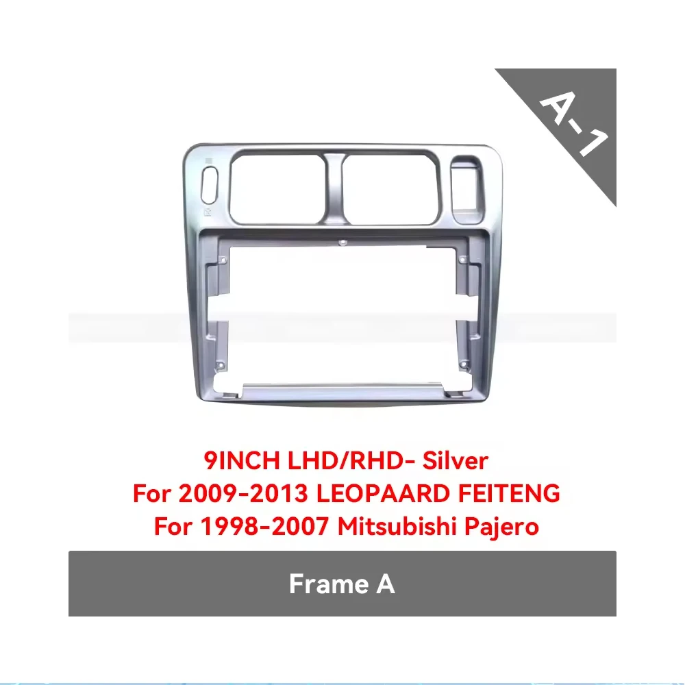 Фото Рамка-переходник 9 дюймов для Mitsubishi Pajero TR4, Pajero iO 1998-2007, Liebao Feiteng 2009-2013 для Android GPS MP5 стереоплеера 2 DIN №4