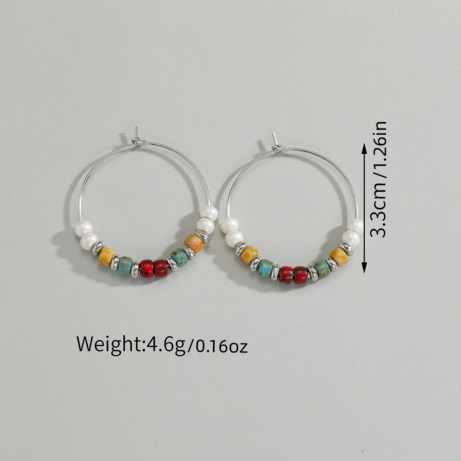 Женские серьги из орехового материала в ретро стиле