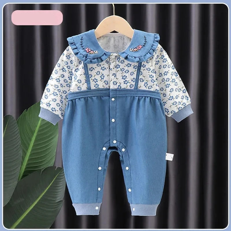 

2022 Baby Rompers Spring Autumn Newborn Infant Long Sleeve Jumpsuit Play Suit For Baby Girl Fashion Baby Girl Clothes