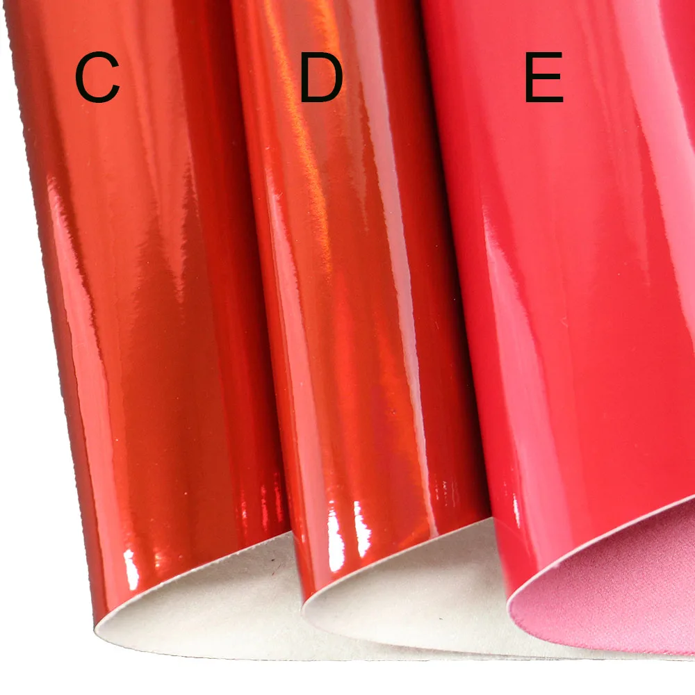 30x134 см рулон красная простая зеркальная Радужная голографическая искусственная