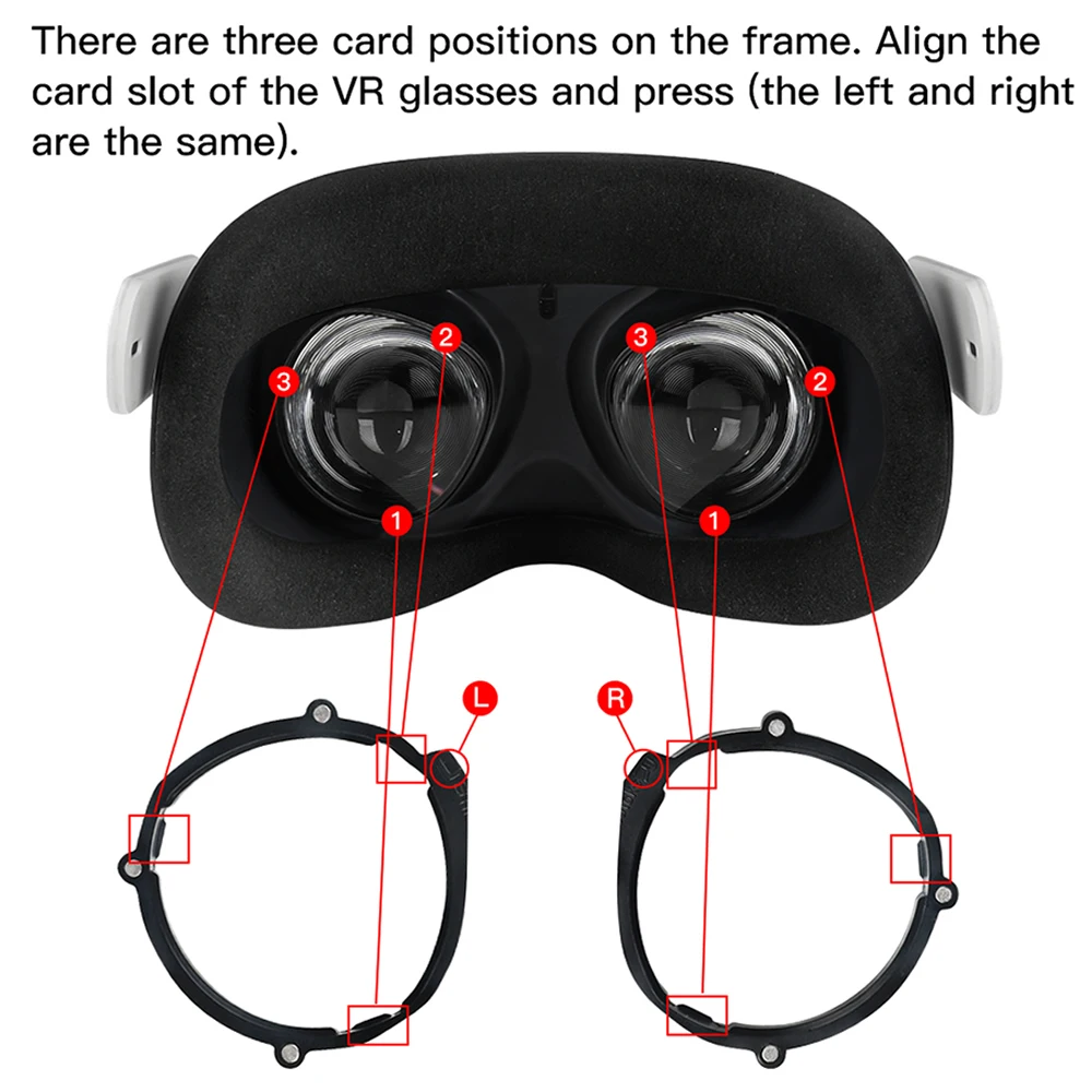 For Oculus Quest 2 Magnetic Eyeglass Myopia Lens for VR Anti Blue Light Glasses Quick Disassemble Clip Lens VR Prescription Lens