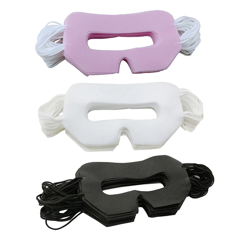 

100 PCS Universal Eye Mask VR Eye Cover Pads Compatible with VR Park Oculus Rift /Htcvive VR Mask Non-Woven Cover