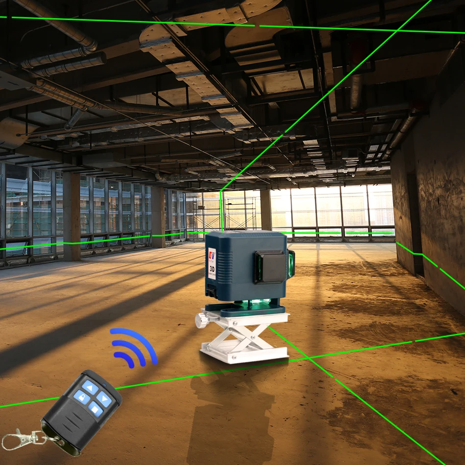 KaiTian лазерный уровень штатив 12 линий 3D самонивелирующийся 360 горизонтальный и