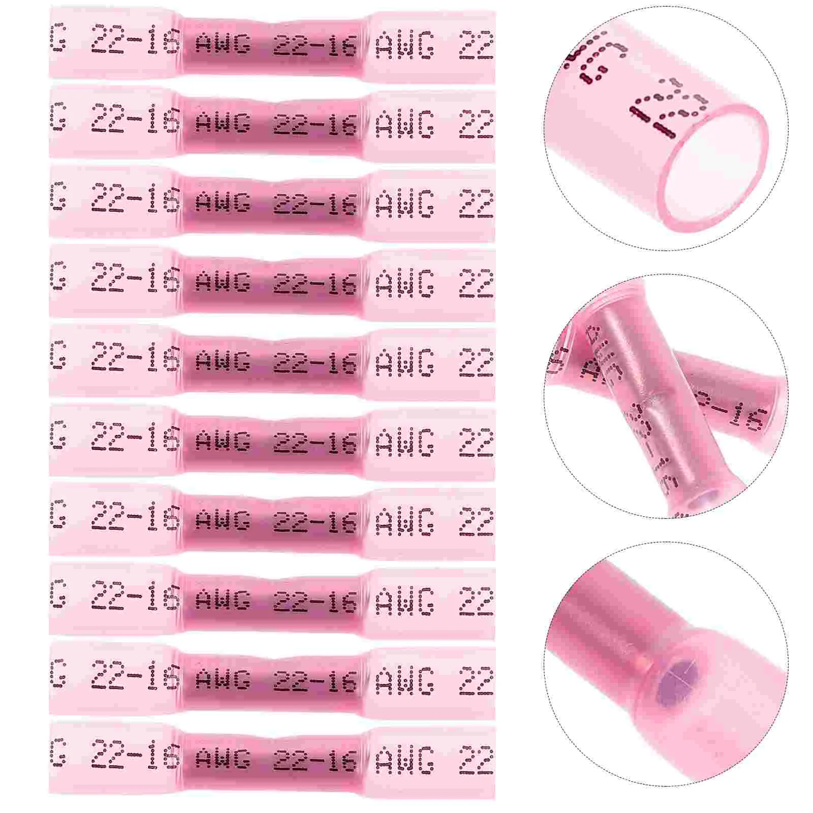 

200pcs Heat Shrink Connector Insulated Terminal Wire Terminal Connector