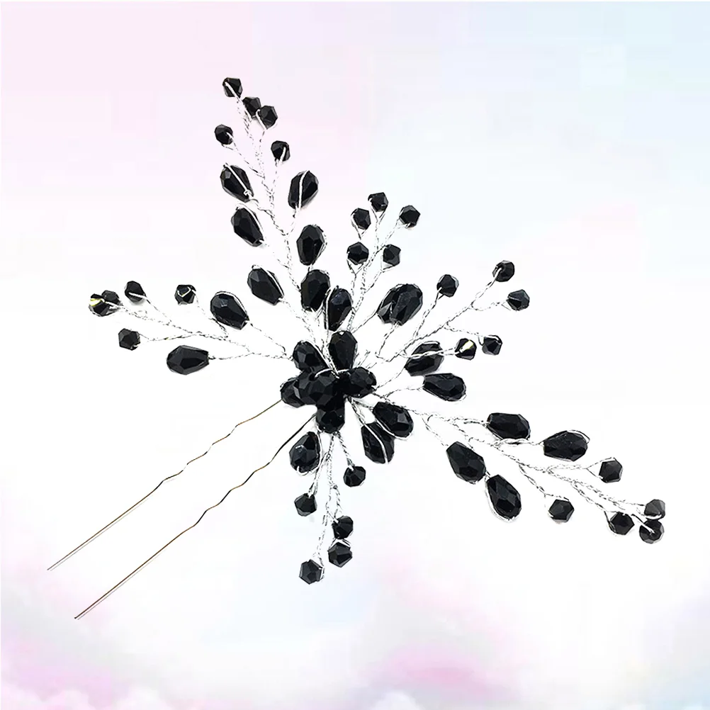 

1pc Rhinestone Hair Crystal Elegant Shiny Handcraft Hairpins for Bride