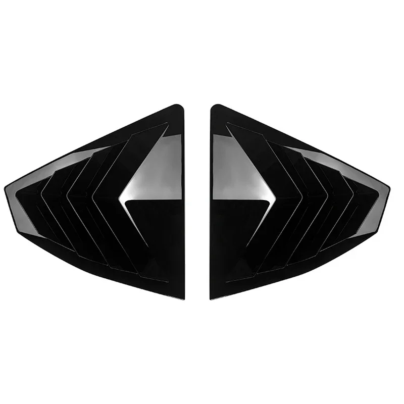 Глянцевая черная автомобильная крышка заднего стекла накладка на окно жалюзи