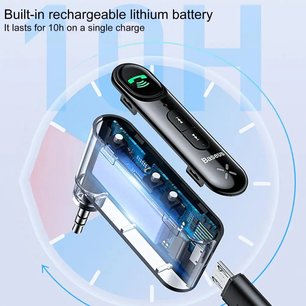 

Compatible Audio Converter Plug And Play Black Car Bluetooth-Compatible Adapter Adapter Audio Converter 1 Set