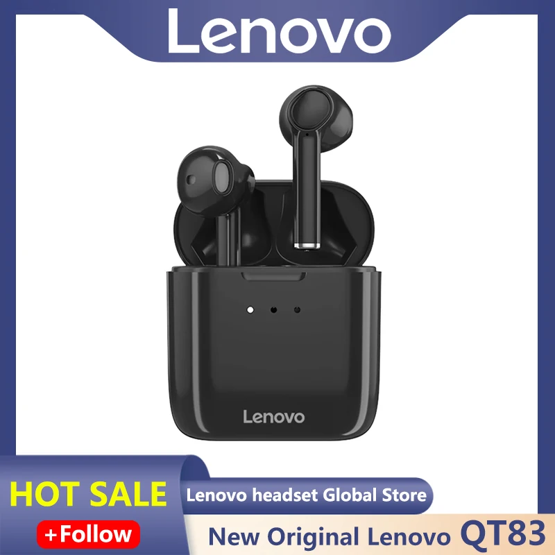 

Lenovo QT83 TWS Earphones Bluetooth 5.0 Earphone Wireless Stereo Smart Touch Headset Running With Microphone
