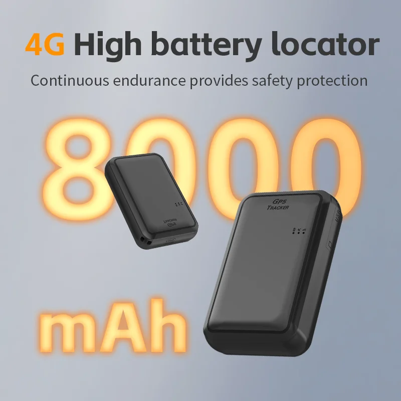 Фото Портативный мини-трекер 4G GPS, аккумулятор 8000 мАч, длительный режим ожидания для автомобилей, управление автопарком, GSM GPRS LBS, просмотровое приложение для ПК IOS №3
