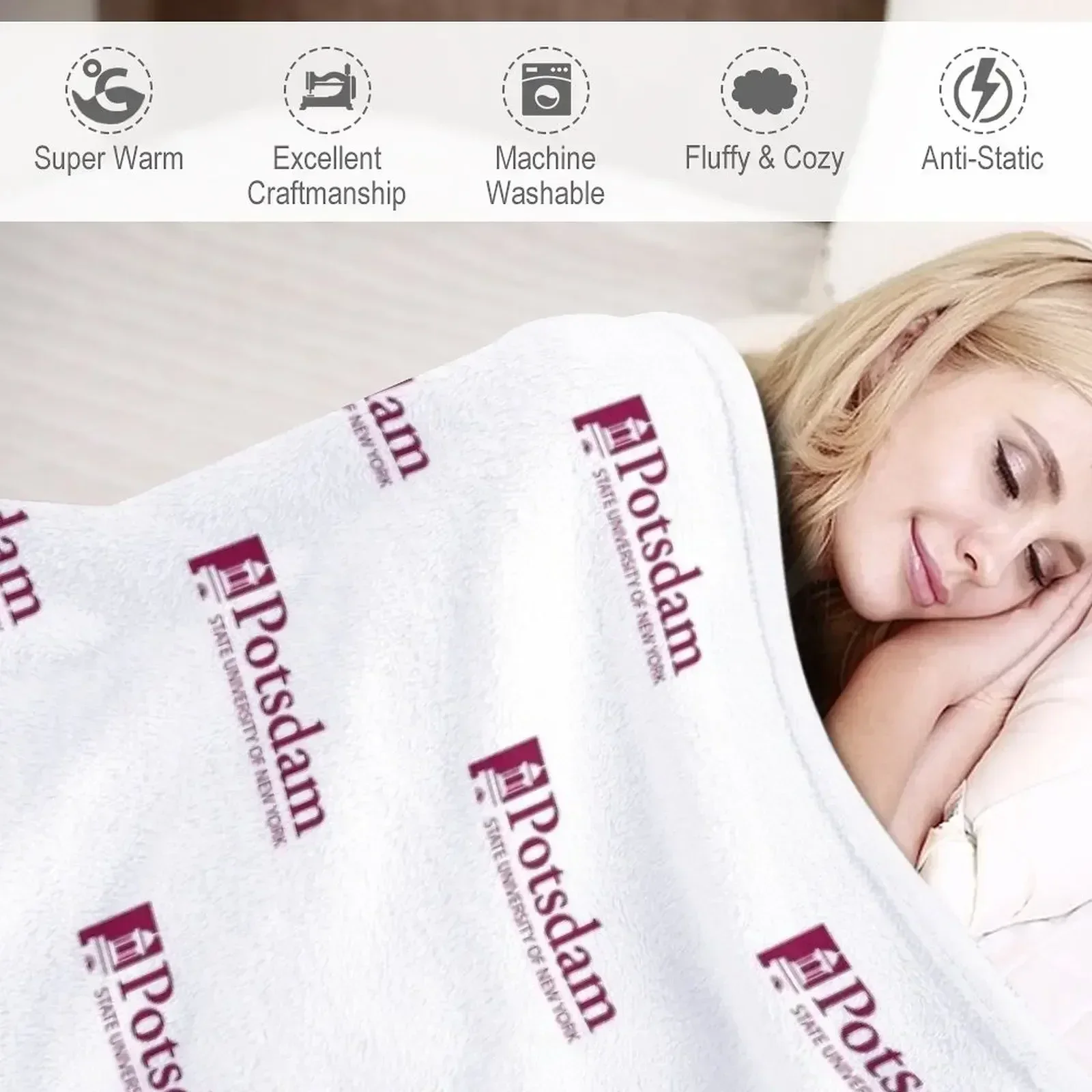 SUNY Potsdam Мягкое плед