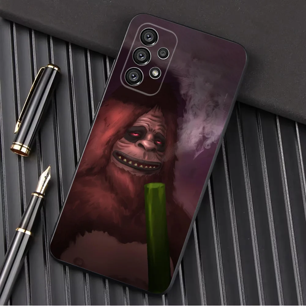 Чехол для телефона Sassy The S-Sasquatch Samsung Galaxy A13 A21s A22 A31 A32 A52 A53 A71 A80 A91 Soft Black Shell