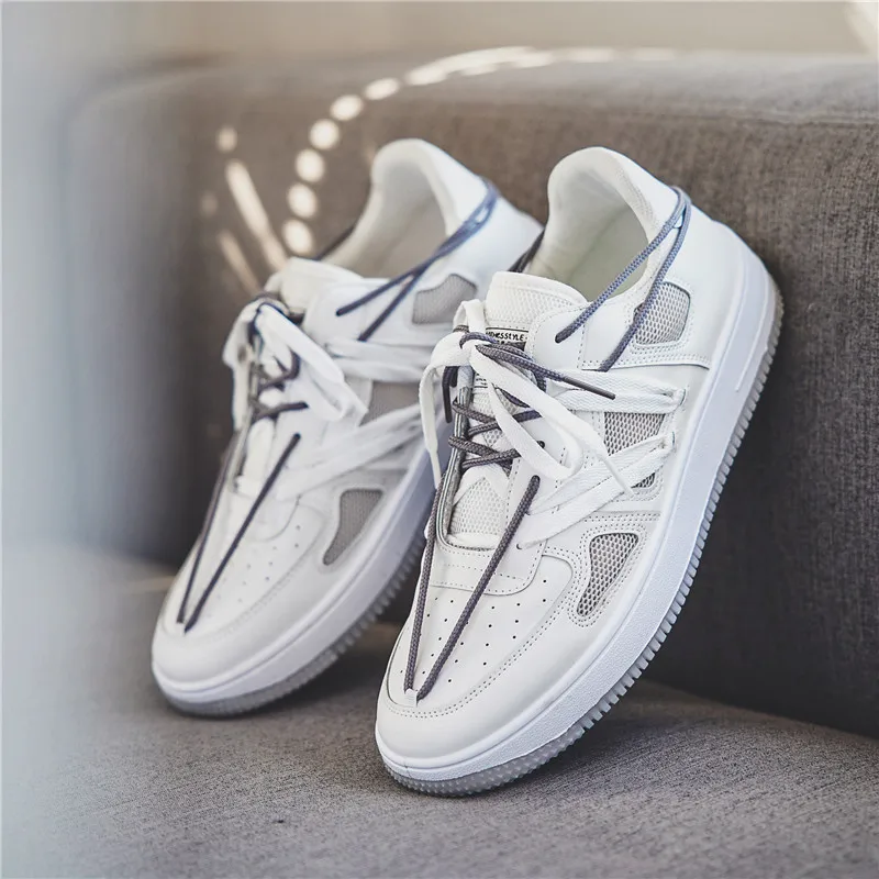 

Outdoor Sport Sneakers Men Running Shoes Green Tenis Masculino Lace Up Casual Board Shoes Man Walking Skate Shoes