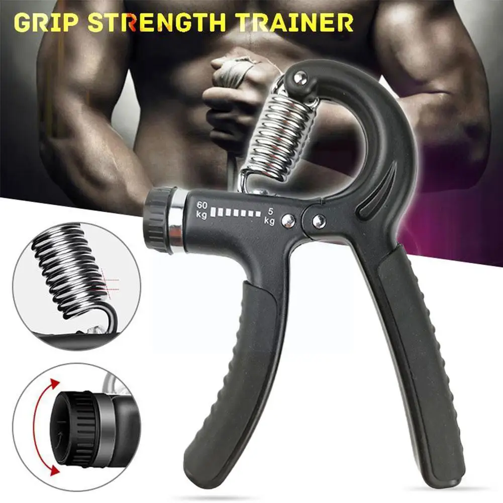 

Fitness Hand Grip Men Adjustable Finger Heavy Exerciser Muscle Recovery Strength Puller Heavy Gripper Trainer Hand C5q9