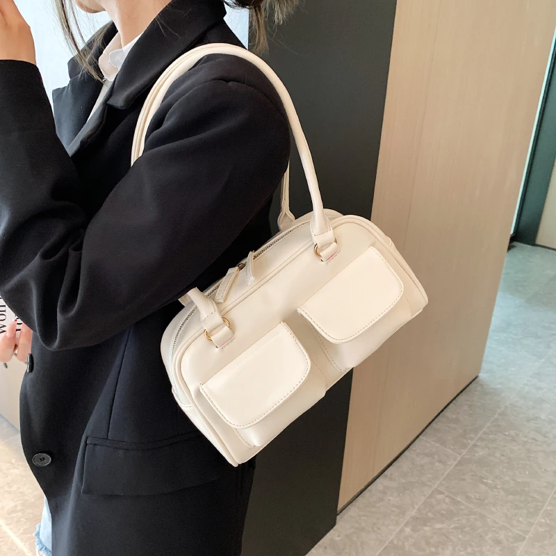 

High quality women's shoulder bag, brand handbag, fashionable and handbag, designer pocket bag, casual dual pocket handbag