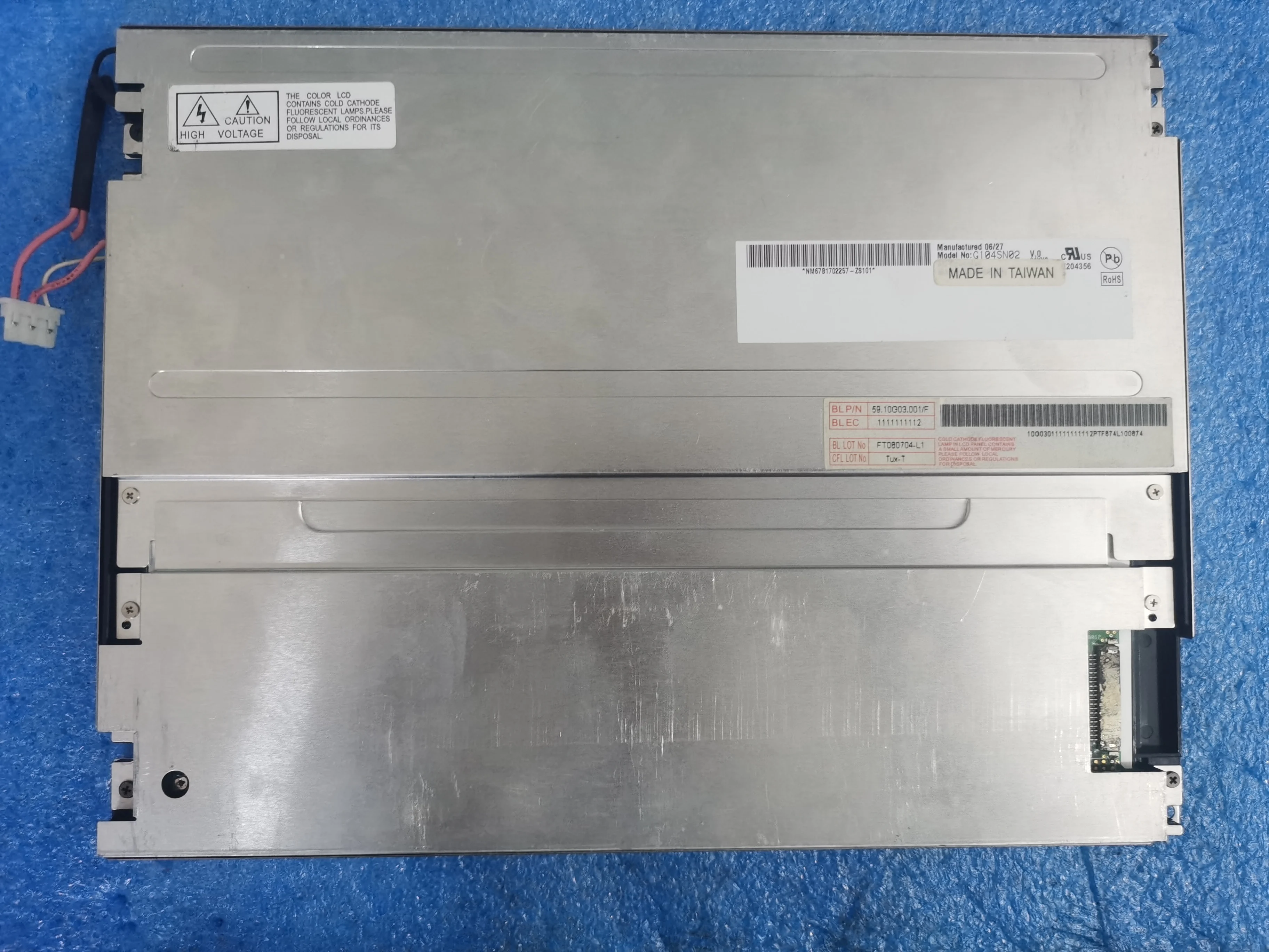 G104SN02 V0 оригинальный 5,5-дюймовый ЖК-экран, протестирован и отправлен G104SN02 V1