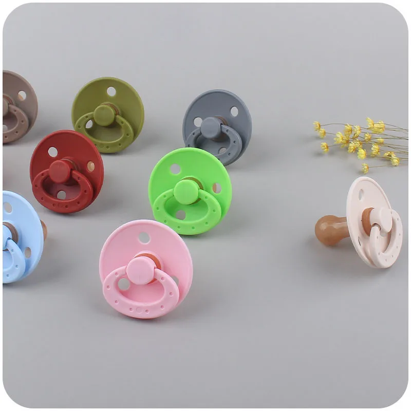 1PC Baby Pacifier Silicone Baby Pacifiers Bibs Pacifier 10 Colors Nipple Dummy Pacifier Soother Baby Shower Gifts 0-3 Years Old images - 6