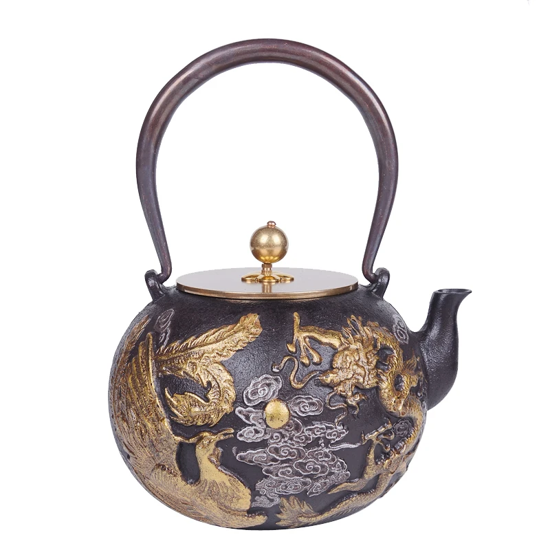 

Японский чугунный чайник без покрытия, кипящая вода, 1200 мл