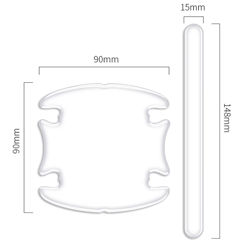 4/8 шт. защитные наклейки на дверную ручку автомобиля