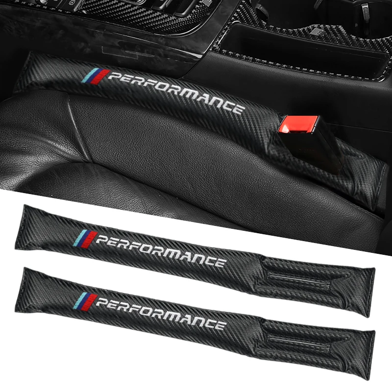 

1PC M Performance Emblem Car Seat Gap Filler Padding Leak Proof Pads Accessories For BMW F20 F30 G30 F10 F15 E46 E39 E36 E90 G20