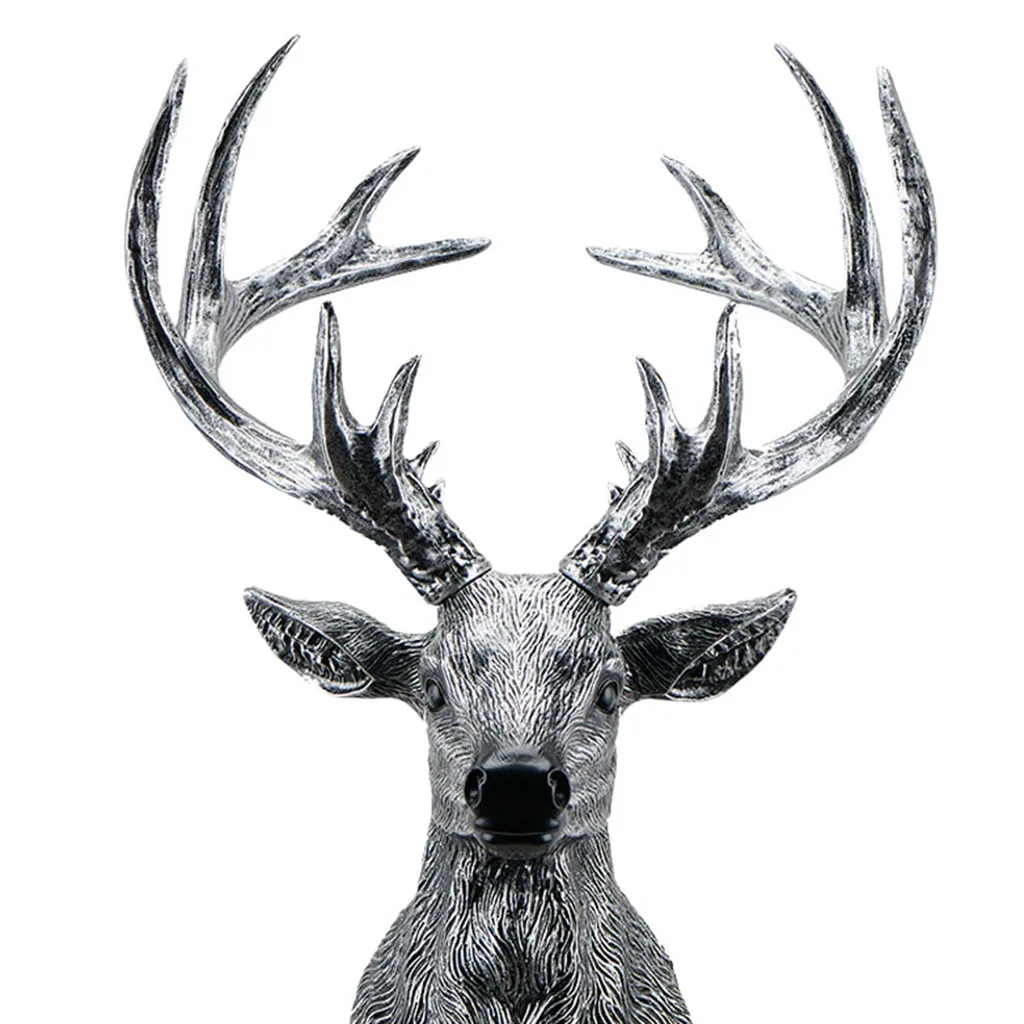 3D статуэтка с головой оленя статуэтки настенное крепление бюст искусство