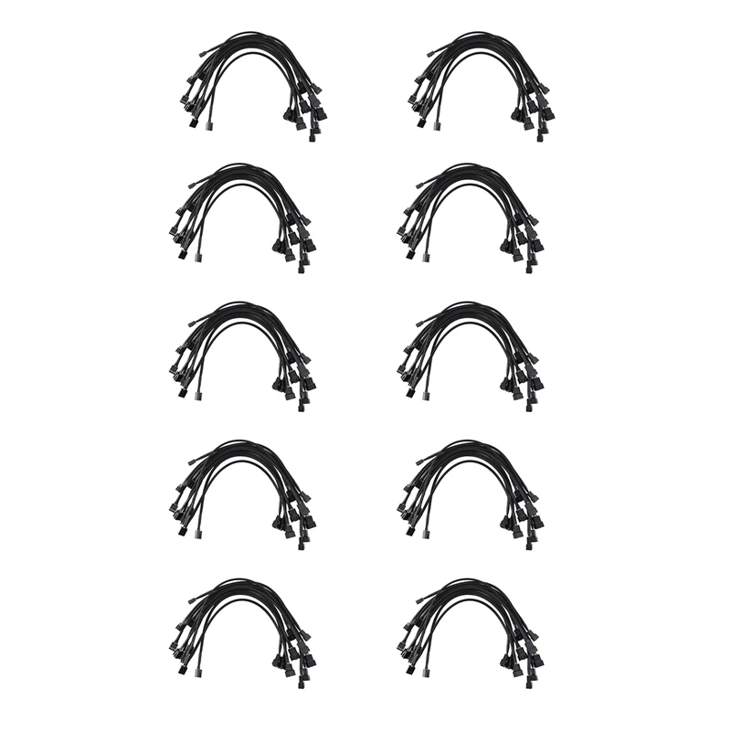 

100 шт. 4-контактный удлинитель для вентилятора ШИМ, разъем для кабеля питания, внешний разъем «штырь-гнездо», удлинительные кабели, совместимые с 4-контактным/3-контактным вентилятором