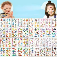 childrens stickers spot wholesale mermaid cartoon cute funny temporary stickers face waterproof tattoo stickers