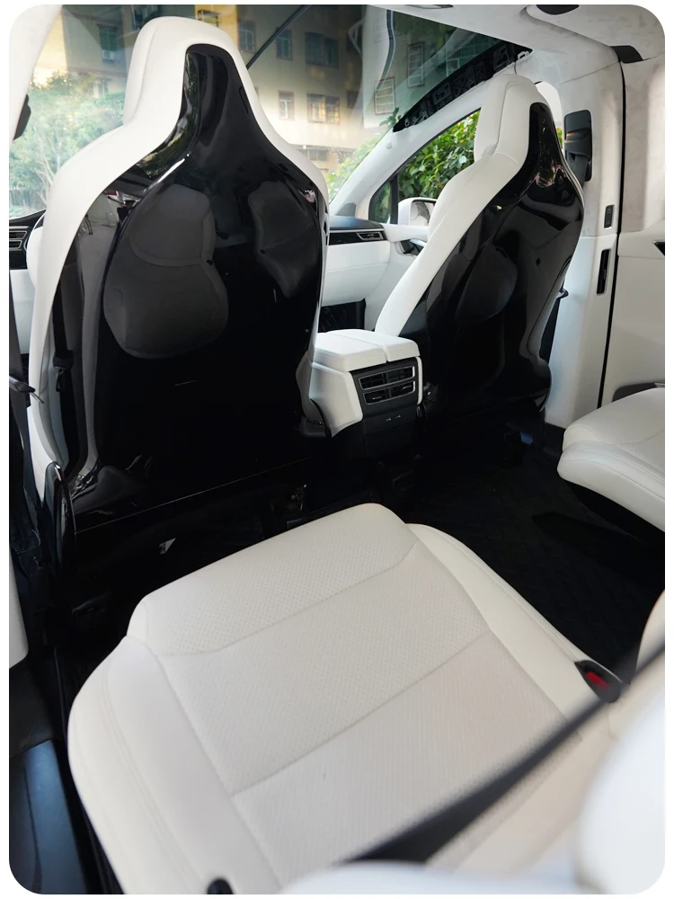 Чехол для сиденья Tesla Model S X наппа кожа стиль Full Surround оптовая цена Белая Подушка