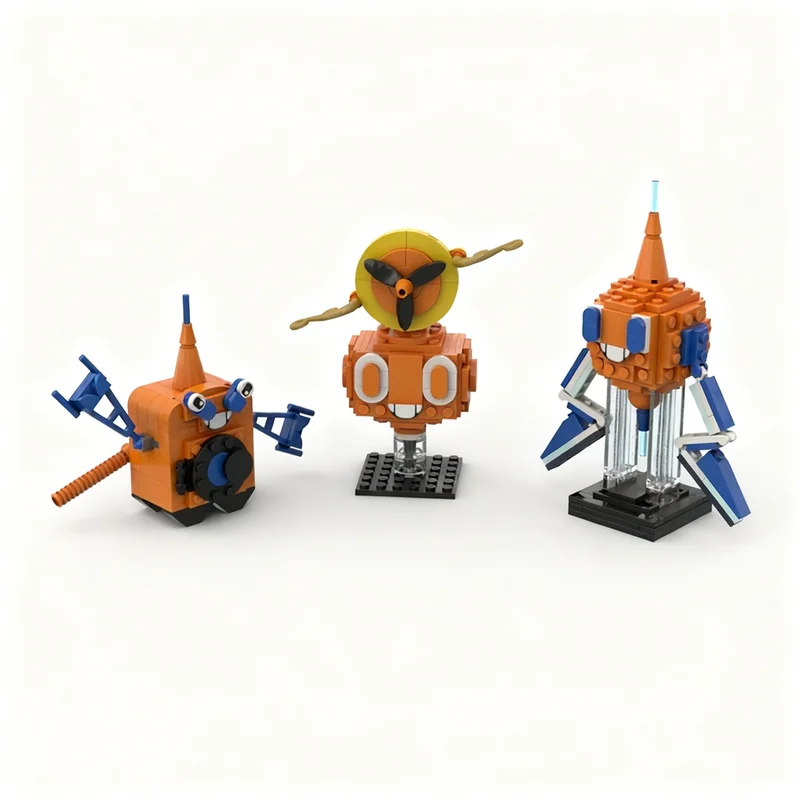 Набор строительных блоков MOC Pokémon Rotom (стандартная форма), 135 деталей, конструктор, игрушка, рождественский подарок, для сборки, креативный DIY, на день рождения (art.: 3920dc7cf2bf7) - 3920dc7cf2bf7