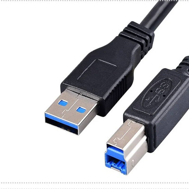 

Черный USB 3,0 A-B/A Male к B Male кабель принтера для сканеров, принтеров, настольных внешних жестких драйверов