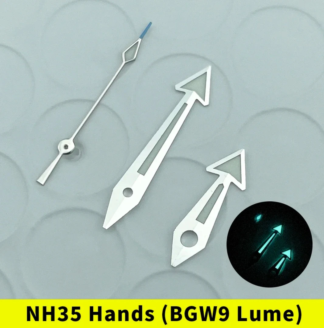 Серебряные часы NH35 NH38 набор рук NH36 Super BGW9 Lume SM 600 м дизайн океанской планеты