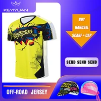 keyiyuan summer short sleeve bicycle road bike downhill breathable off road cycling t shirt motorcycle clothing roupa motocross