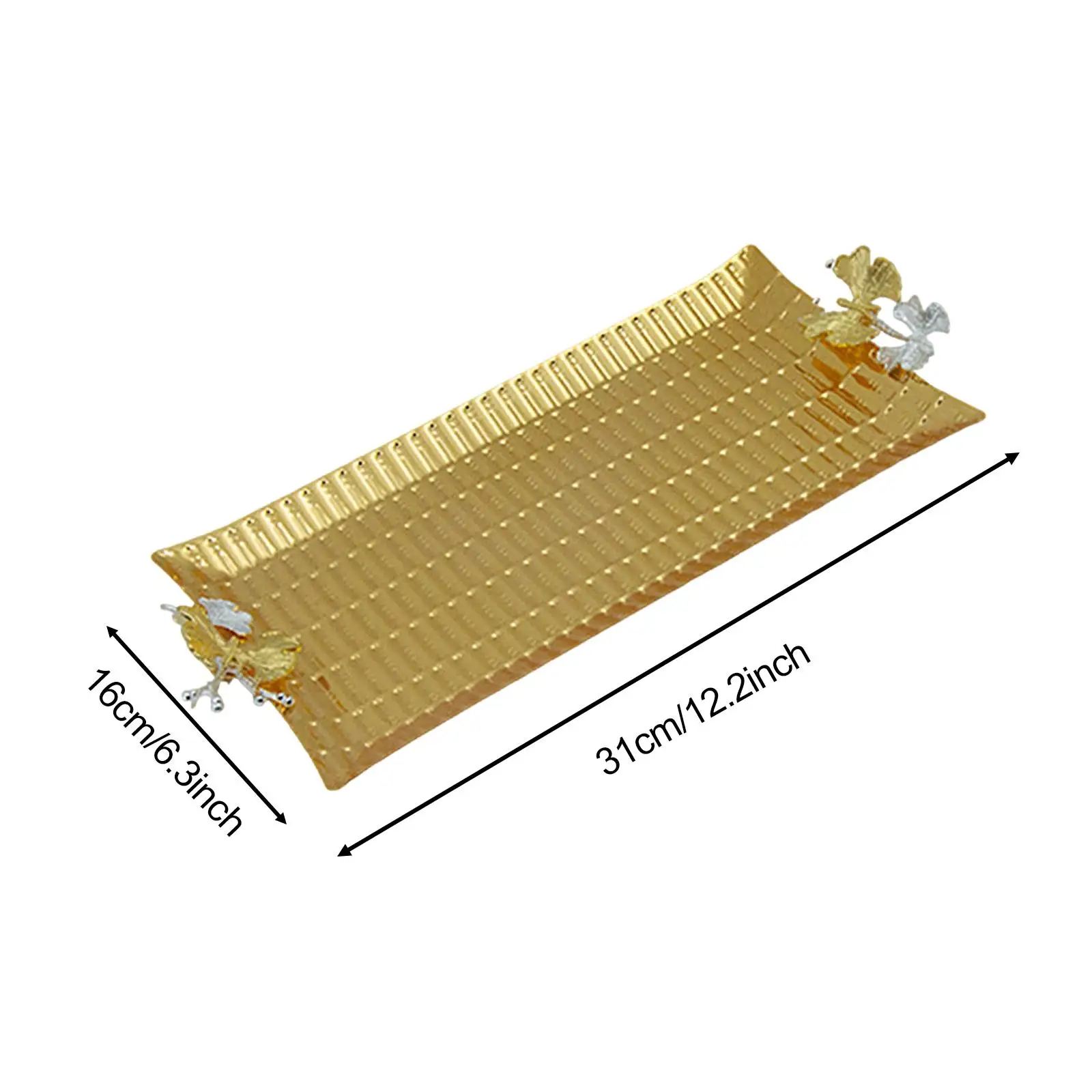 Металлический поднос для фруктов еды Golde многофункциональное антикварное