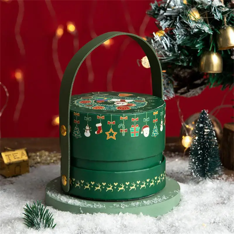 

Christmas Candy Box Gift Bags Xmas Deer Santa Claus Cookie Candy Packages Merry Christmas Decoration Paper Box Navidad