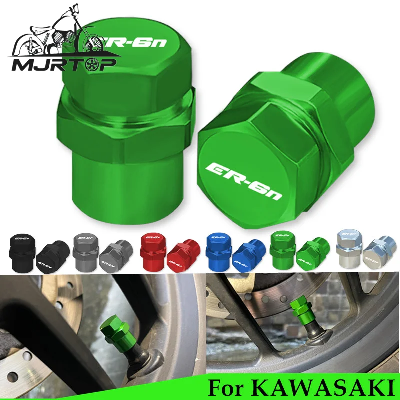 

For Kawasaki ER-6N ER-6F ER-4N ER-4F ER6N ER6F ER 6N 6F Motorcycle CNC Tire Valve Air Port Stem Cover Cap Tyre Plug Accessories