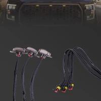 front grille led signal light grill mount lamp for ford f150 car eagle eye lights raptor style smoked lens amber lights