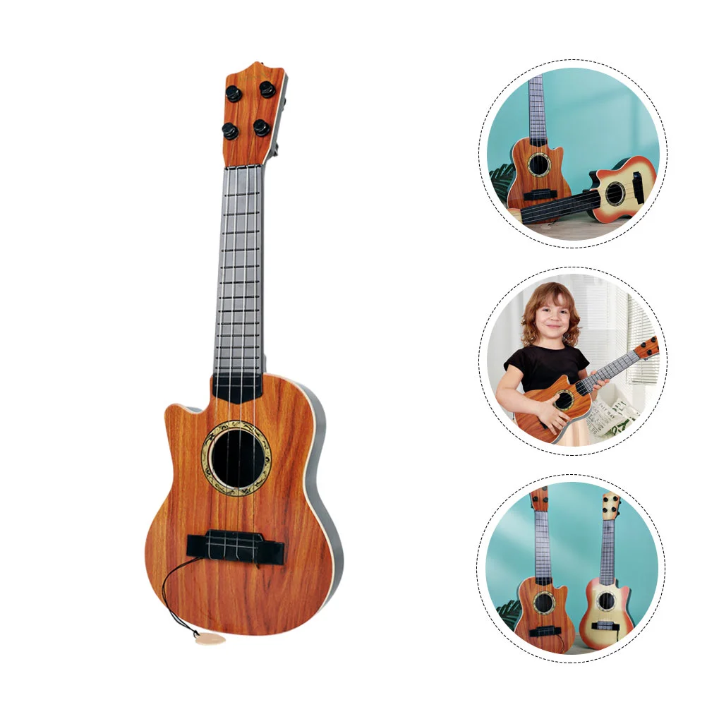

Guitar Musical Toy Instrument Kids Toyschildren Mini Electric Instruments Boysukulele Miniature Wooden Learning Plaything