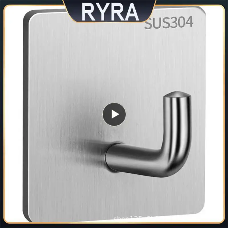

15g Trunk Hook Durable Stainless Steel Hook Anti-rust Elephant Trunk Hook Storage Hooks Kitchen Wall Hook Anti-corrosion
