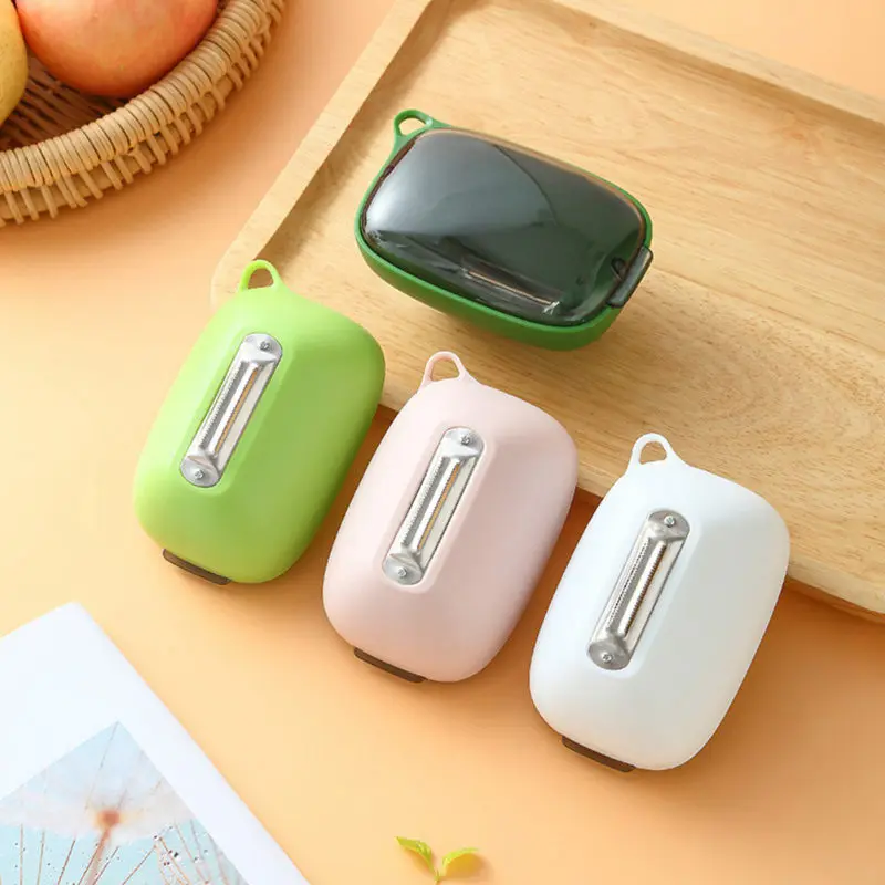

1pcs Multifunctional Peeling Kknife Storage Type Storage Tube Anti-splash Fruit Vegetable Peeler Kitchen Tools New Arrival