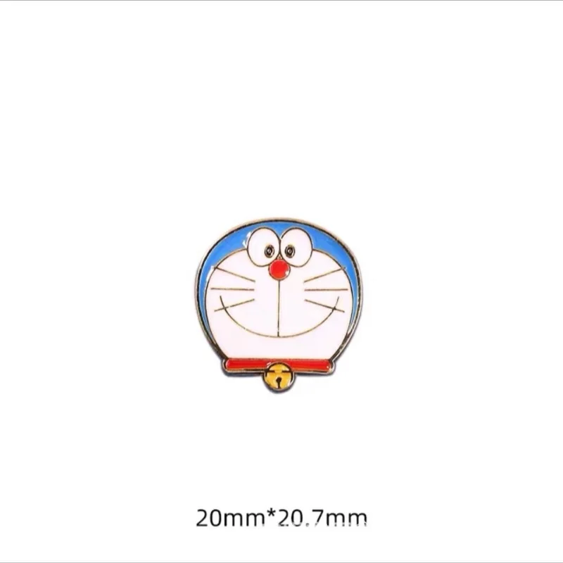 Фото Значки в стиле аниме Doraemon, эмалированная заколка для рюкзака, джинсов, одежды, лацканов, значки, Мультяшные украшения, подарок для детей №5